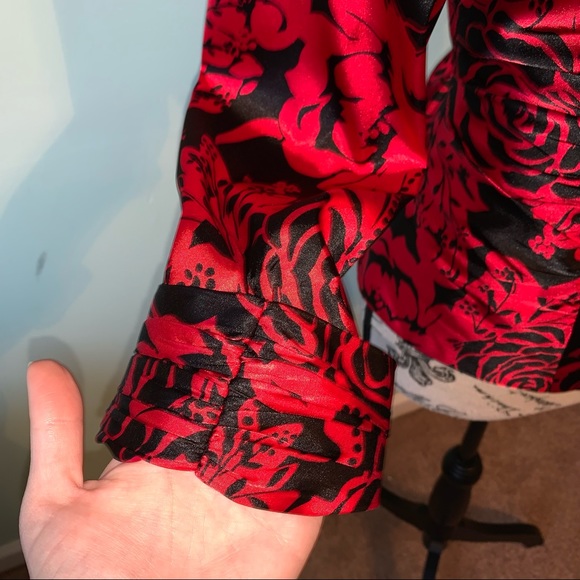 Xscape Black and Red Ladies Blazer Jacket Size 8 - Picture 5 of 16